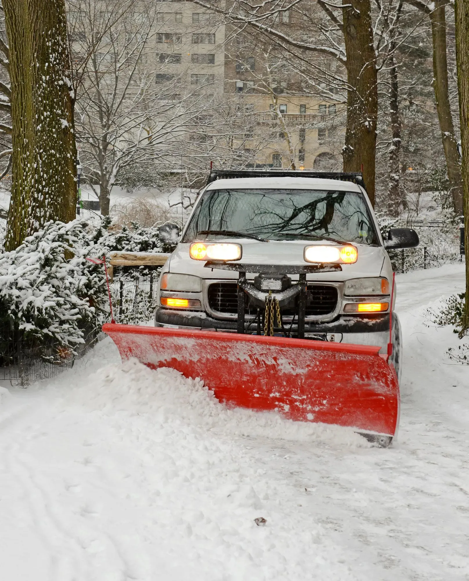 Professional snow removal fleet equipment