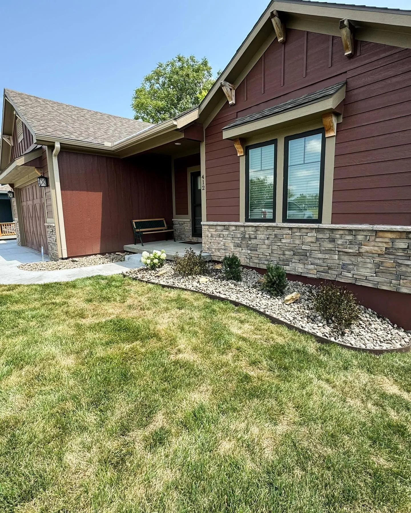 Beautifully landscaped garden with professional maintenance