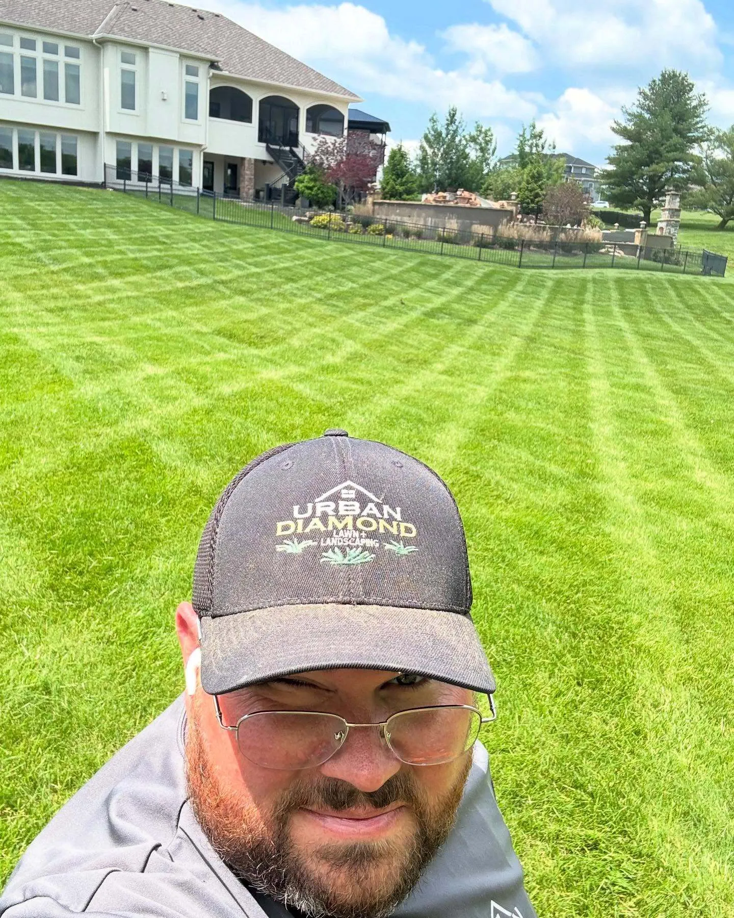 Urban Diamond crew member on a Kansas City job site